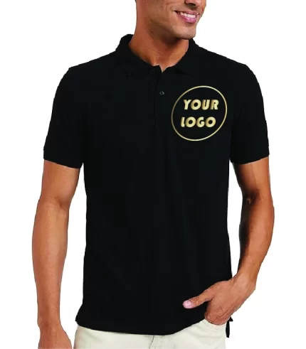Customized Black Polo Shirt